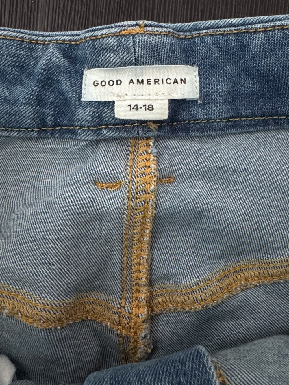 Good American Jeans Womens 14 18 Cotton Raw Hem Skinny Always Fits Good Waist - Picture 2 of 12